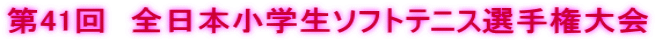 第41回　全日本小学生ソフトテニス選手権大会